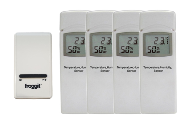 DP1500 Wi-Fi Weather Server USB Dongle incl. 4 x DP50/WH31A thermo-hygrometer wireless sensor